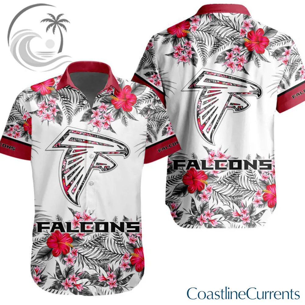 Atlanta Falcons Red Black Tropical Floral Hawaiian Shirt | Apparel 3 Atlanta Falcons Red Black Tropical Floral Hawaiian Shirt | Apparel